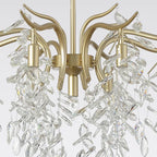 gold crystal tiered chandelier