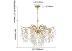 crystal tiered chandelier