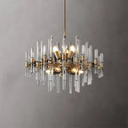 Modern Glass Chandelier for Living Room – Cyan Design Crylick Quebec Chandelier