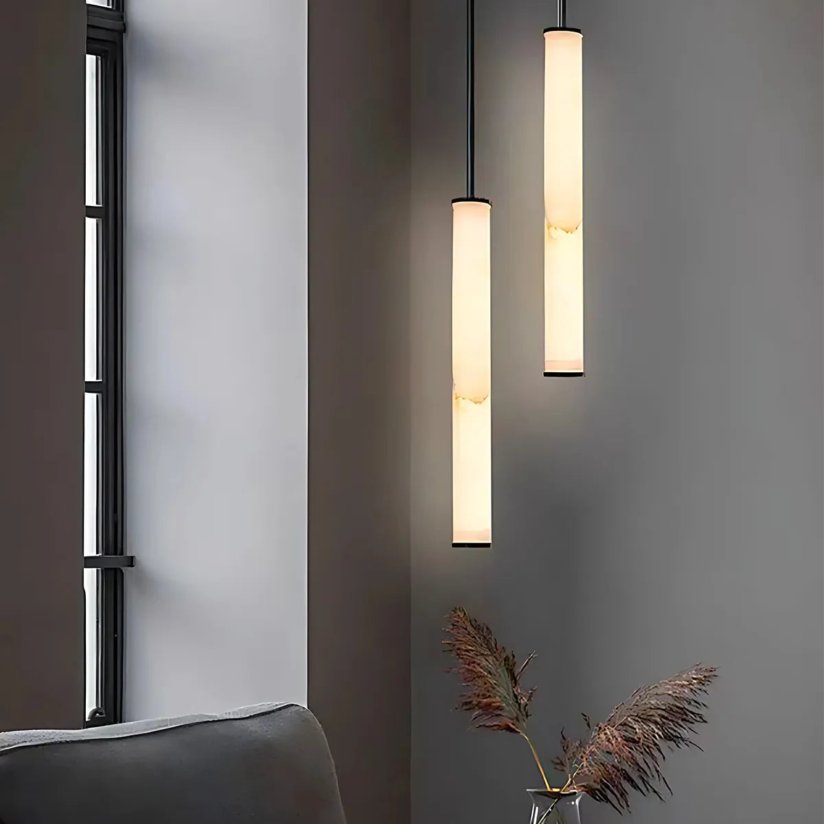 Cylindra LED Pendant Lamp – Slim Linear Hanging Light for Minimalist Spaces - View 3