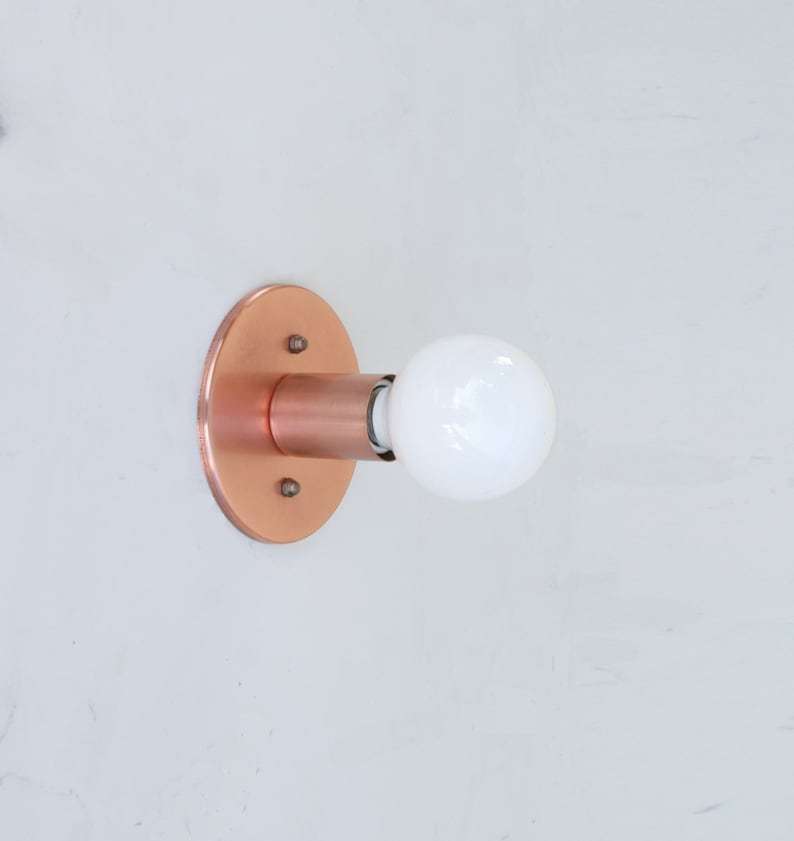 mini cylindrical base wall lamp