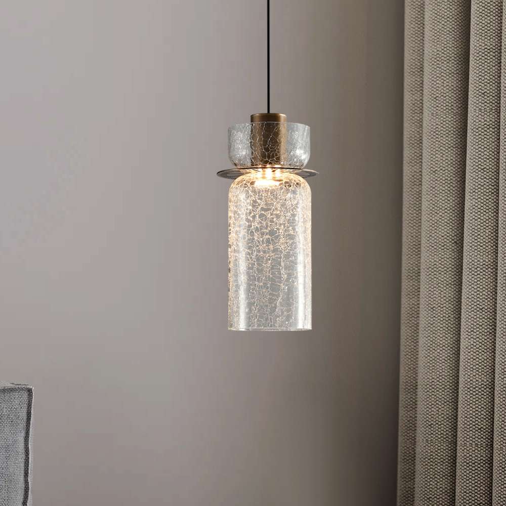 cylindrical shade ceiling pendant