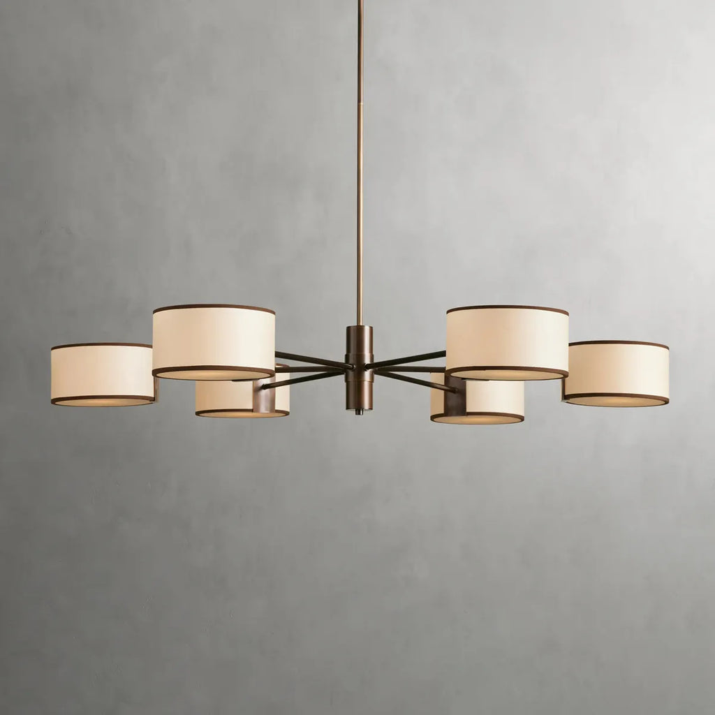 daphne 48" round chandelier in ecru