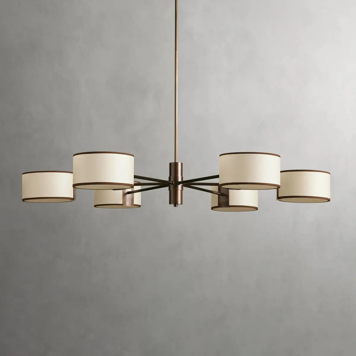 daphne 48" round chandelier in ecru