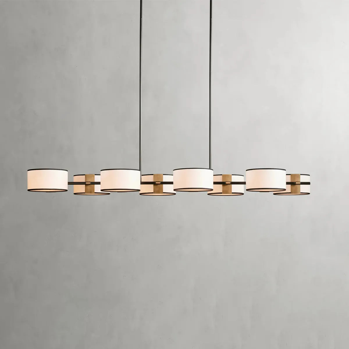 daphne fabric linear chandelier