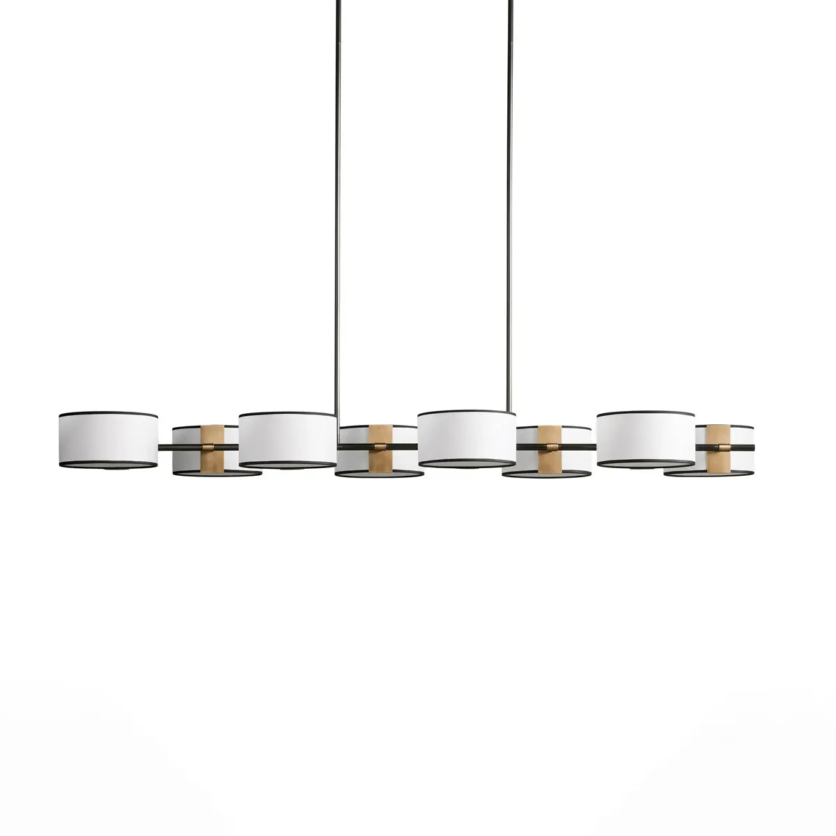 daphne fabric linear chandelier
