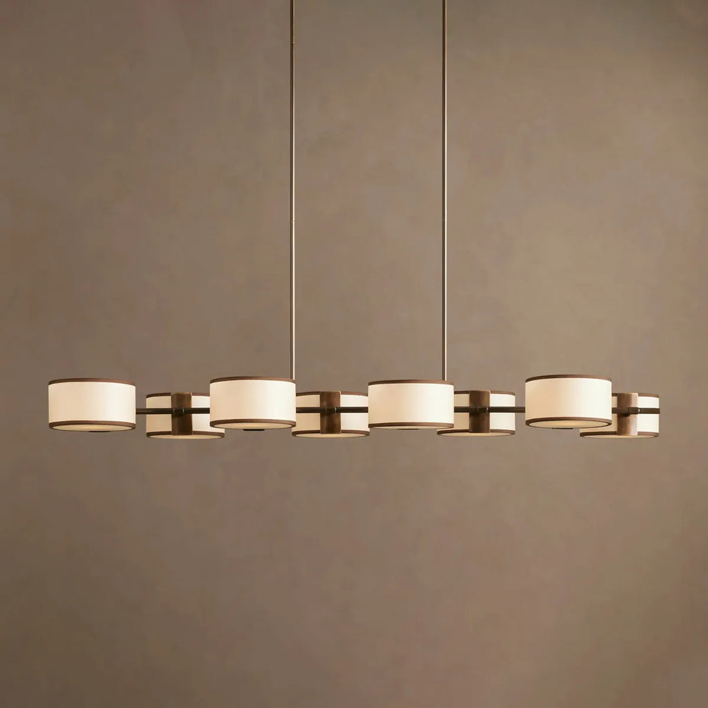daphne fabric linear chandelier