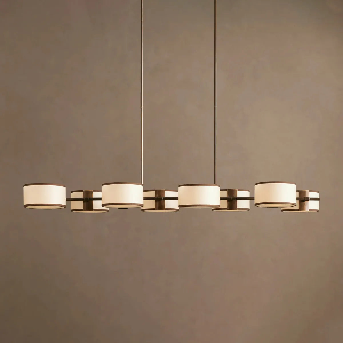 daphne fabric linear chandelier