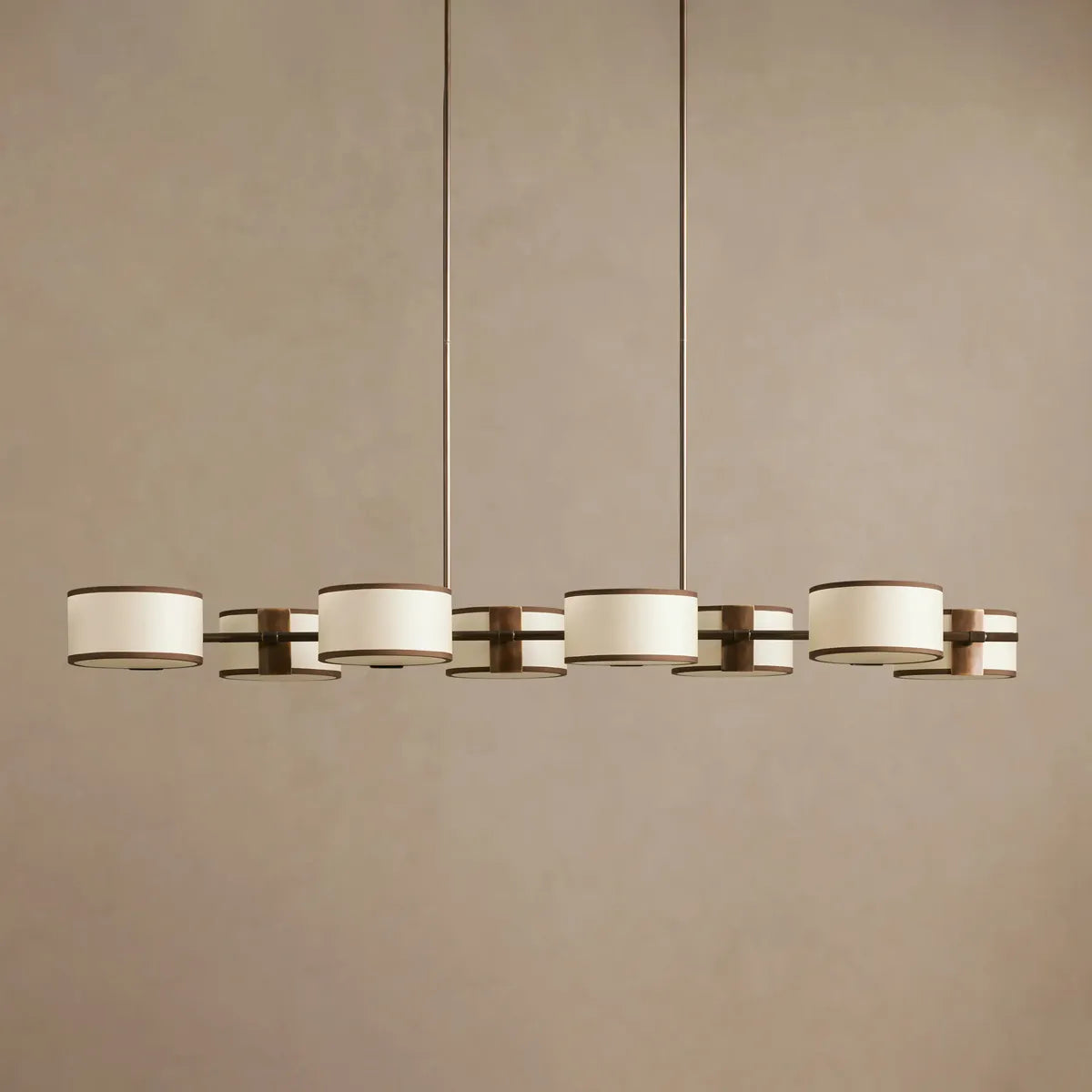 daphne fabric linear chandelier