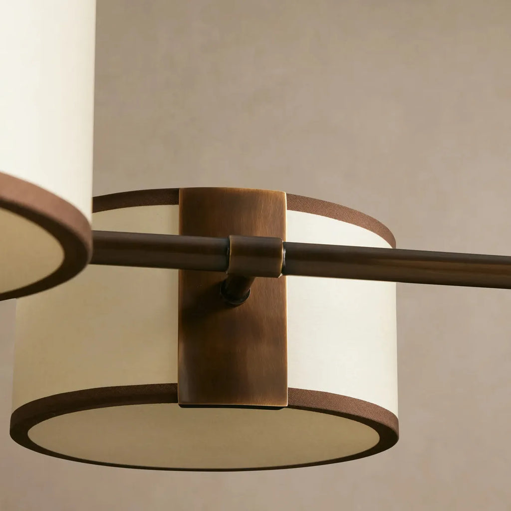 daphne fabric linear chandelier
