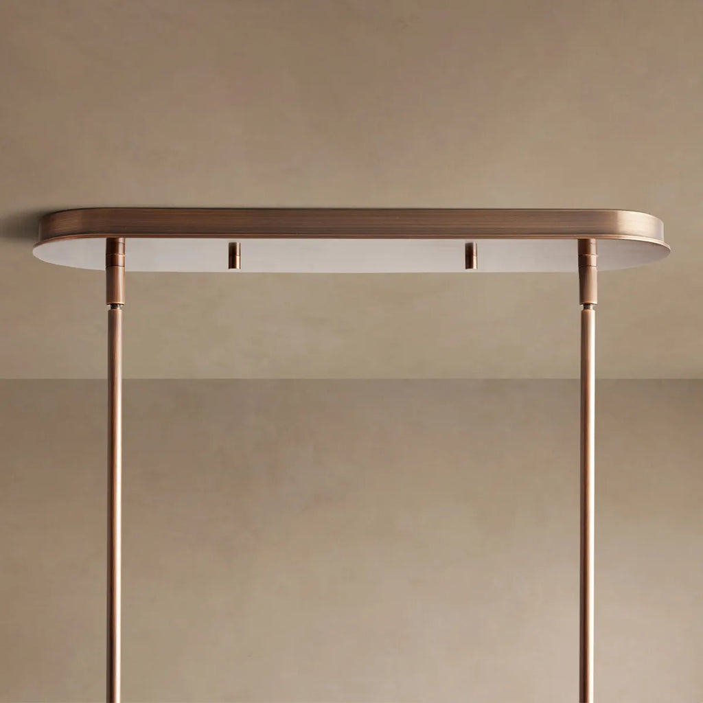 daphne fabric linear chandelier