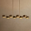 daphne metal linear chandelier