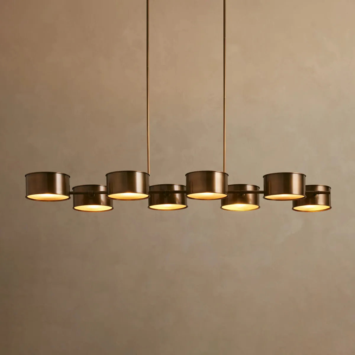 daphne metal linear chandelier