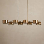 daphne metal linear chandelier