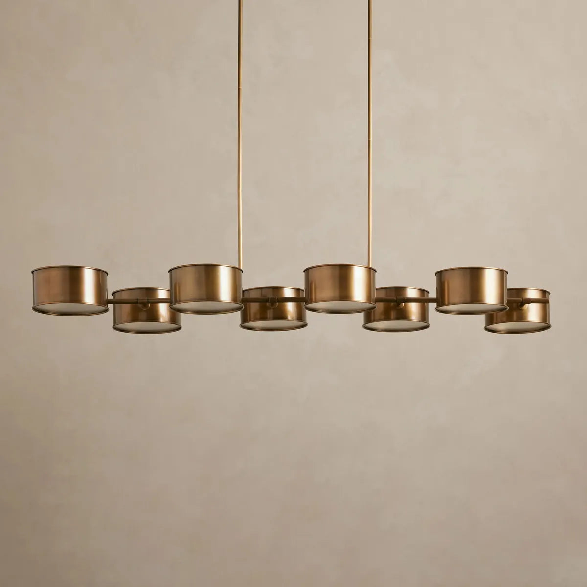 daphne metal linear chandelier