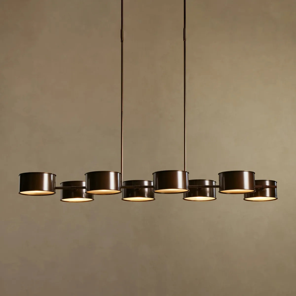 daphne metal linear chandelier