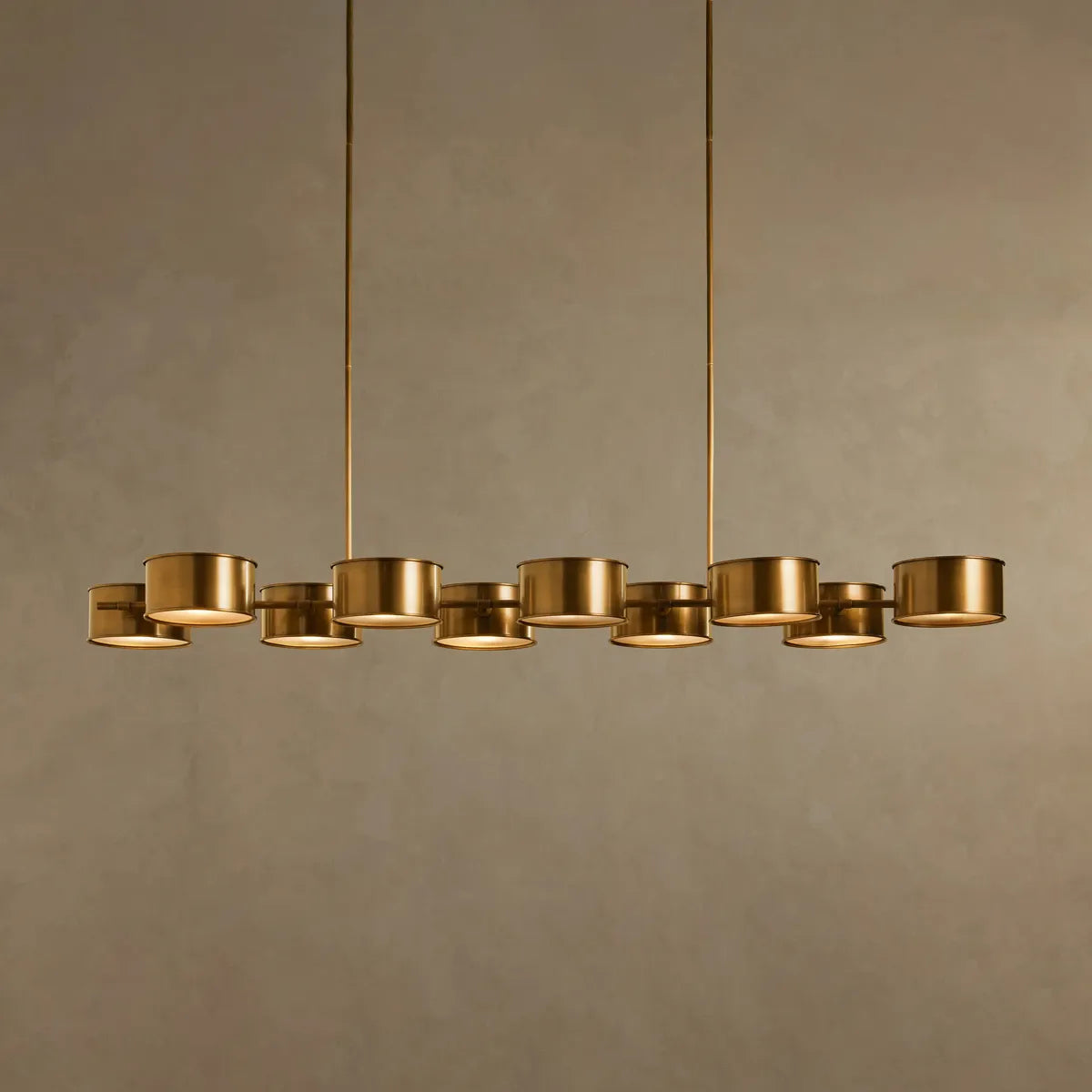 daphne metal linear chandelier