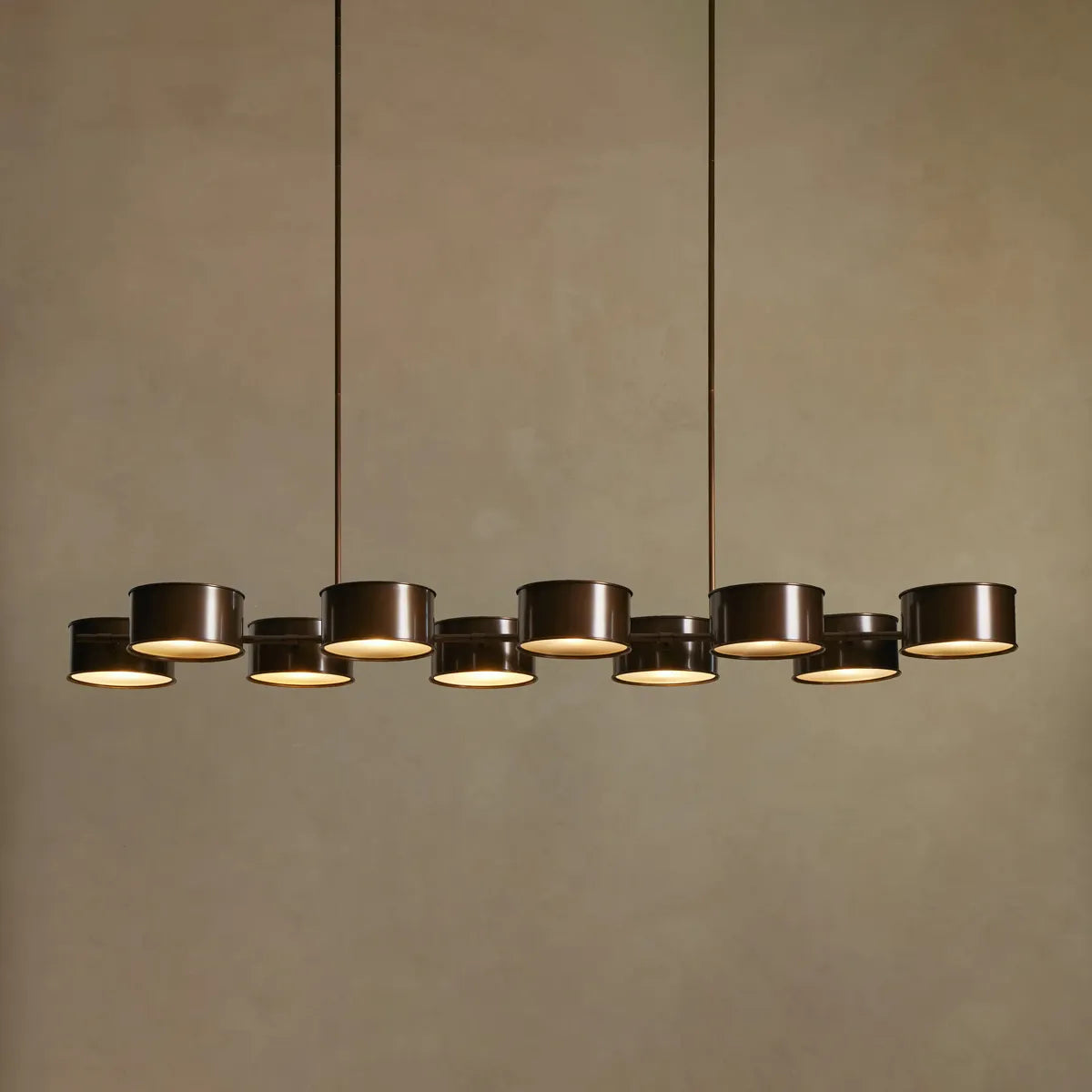daphne metal linear chandelier