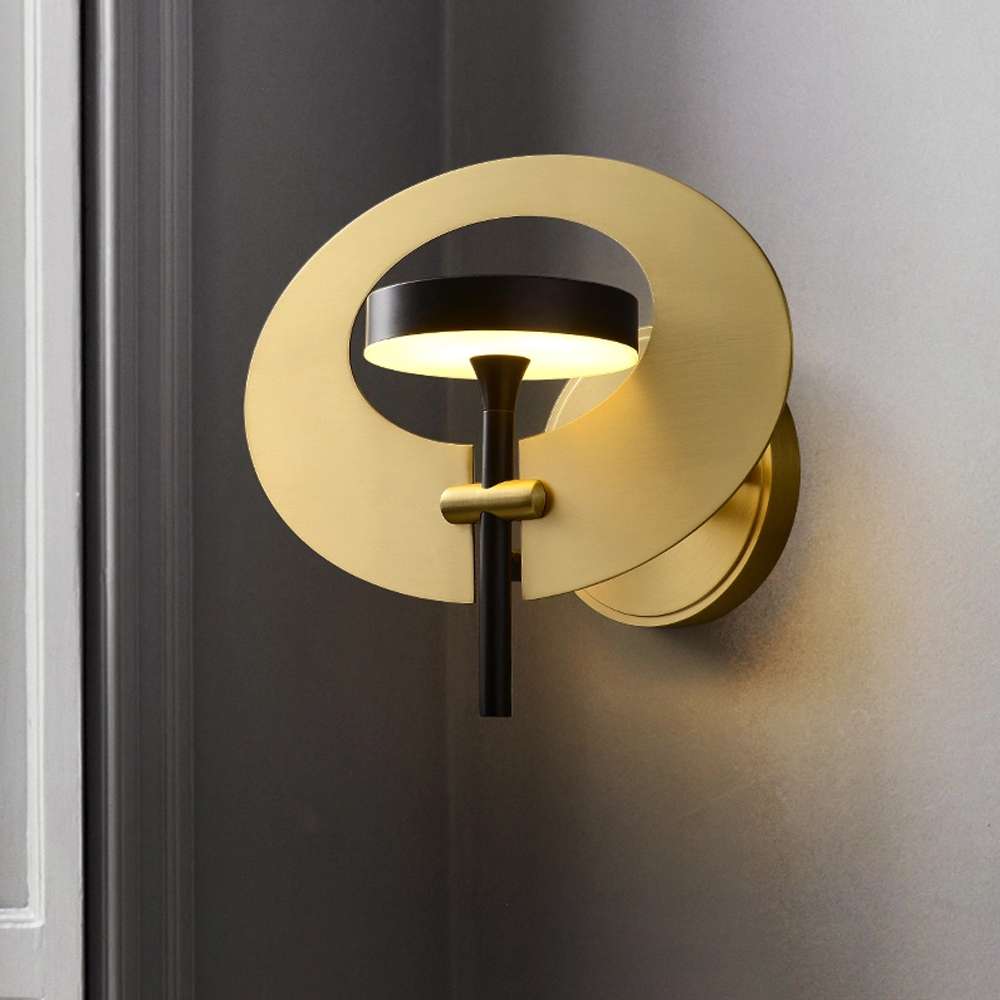dayan modern brass wall sconce
