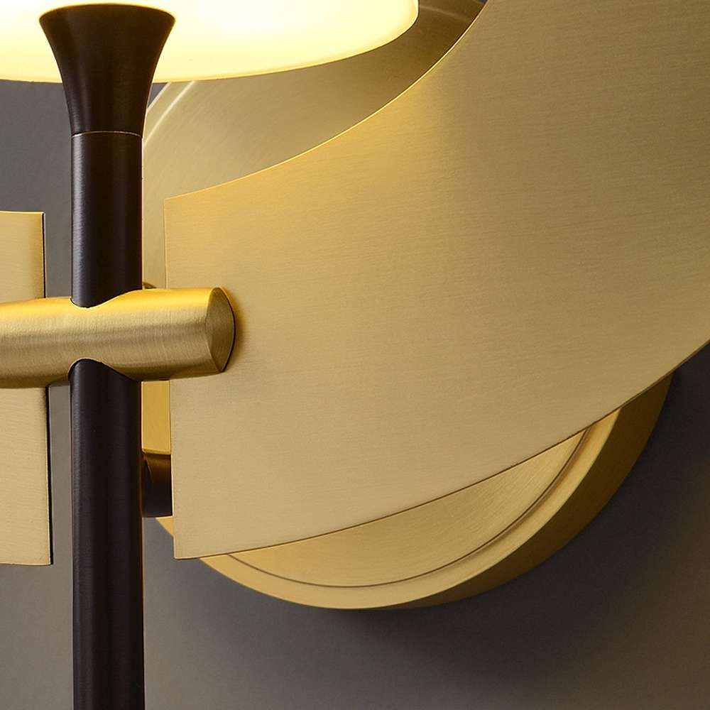 designer brass wall lamp