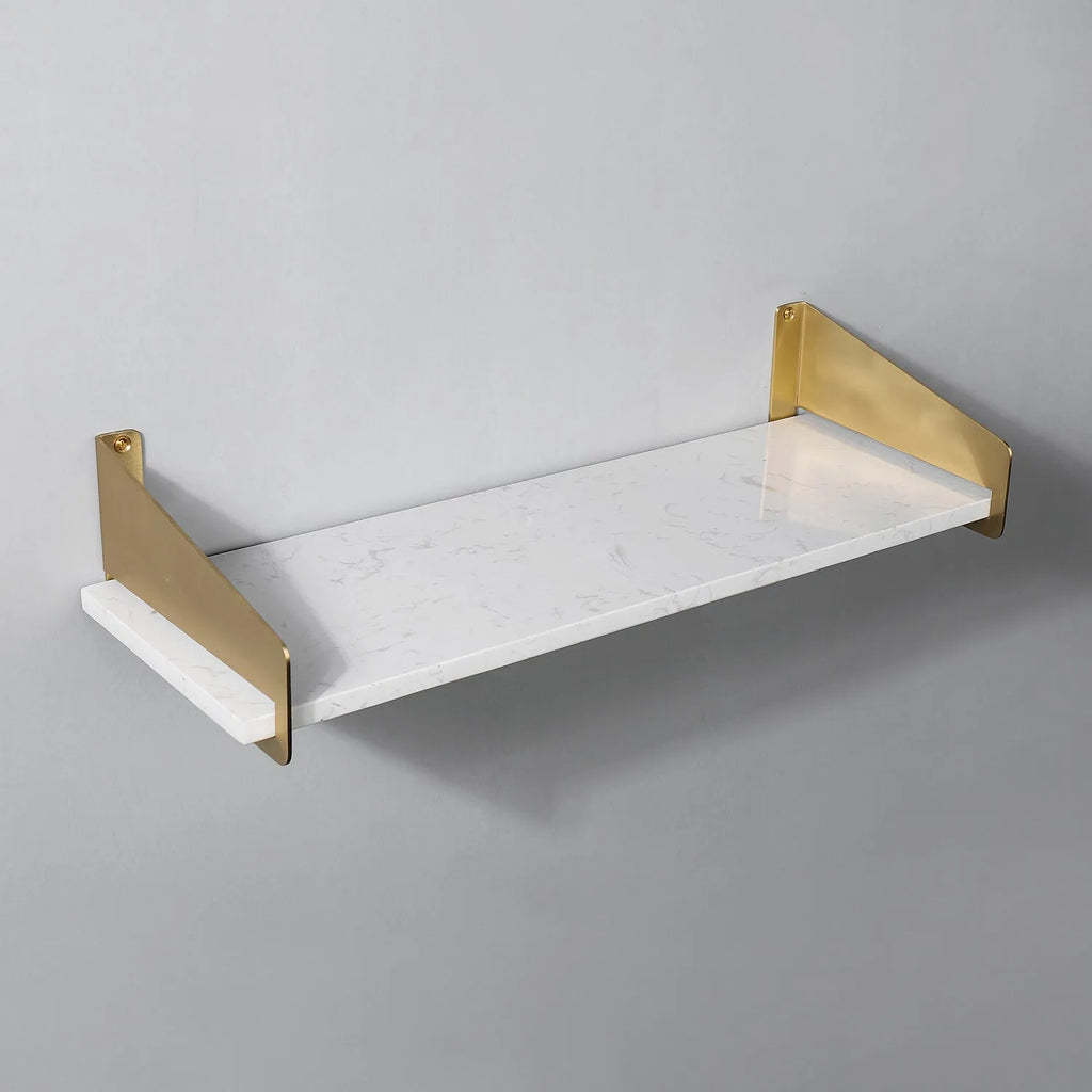 marble brass combination shelves