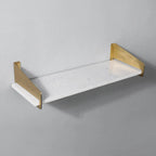 marble brass combination shelves