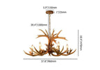 resin deer horn large candelabra chandelier