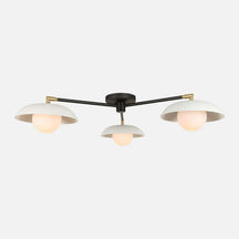 Delphine Glass Globe Triple Flush Mount Ceiling Light – view 3