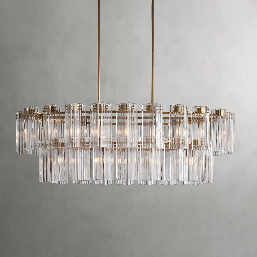 delsie oval tiered chandelier