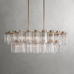 delsie oval tiered chandelier
