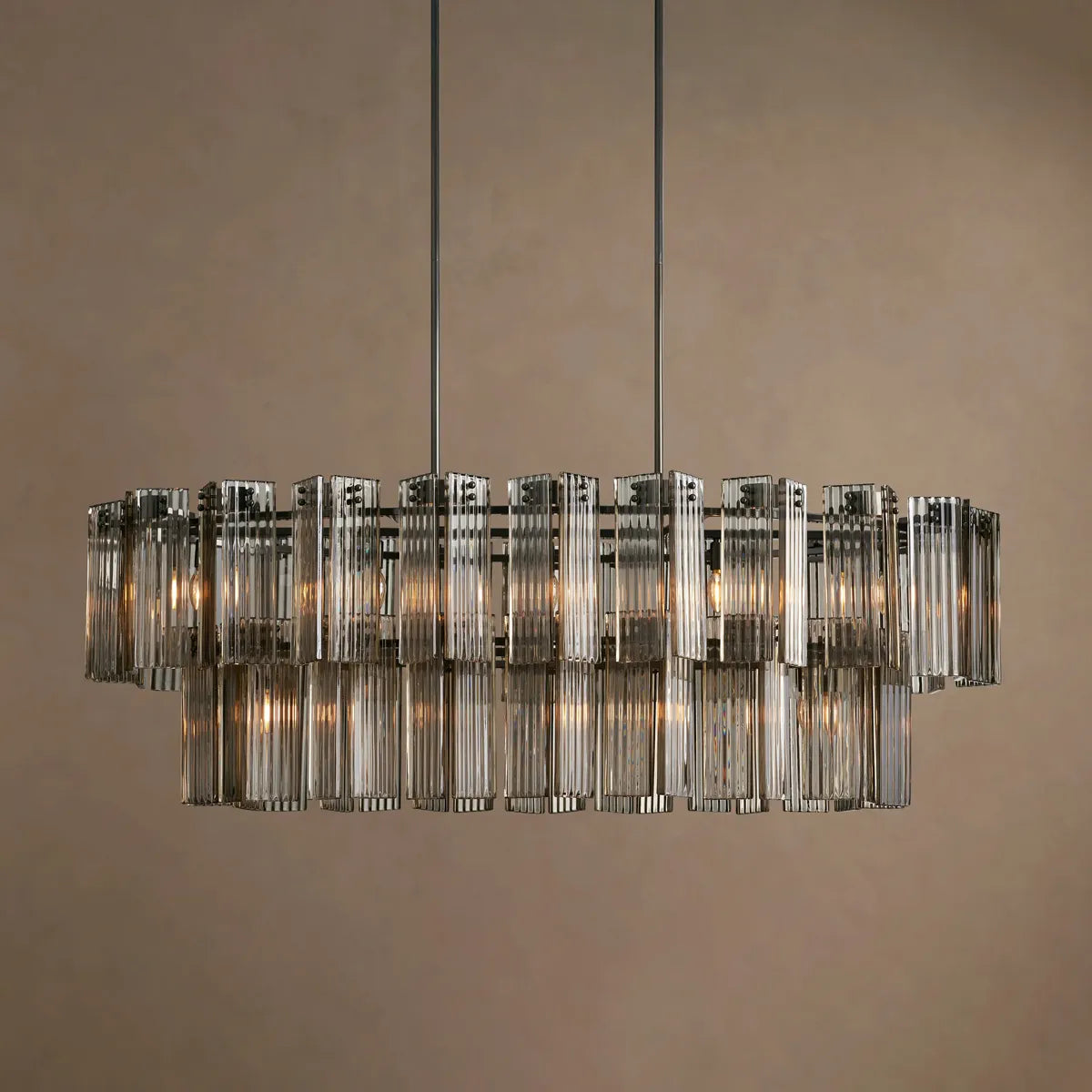 delsie oval tiered chandelier