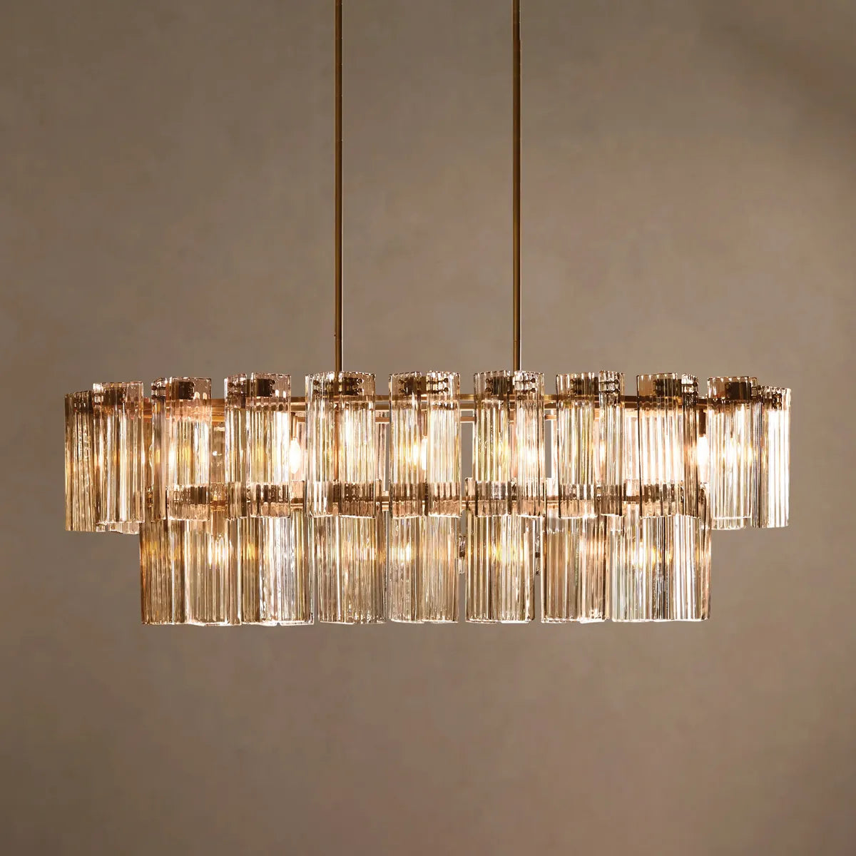 delsie oval tiered chandelier