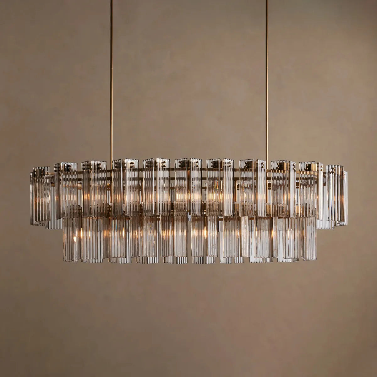delsie oval tiered chandelier
