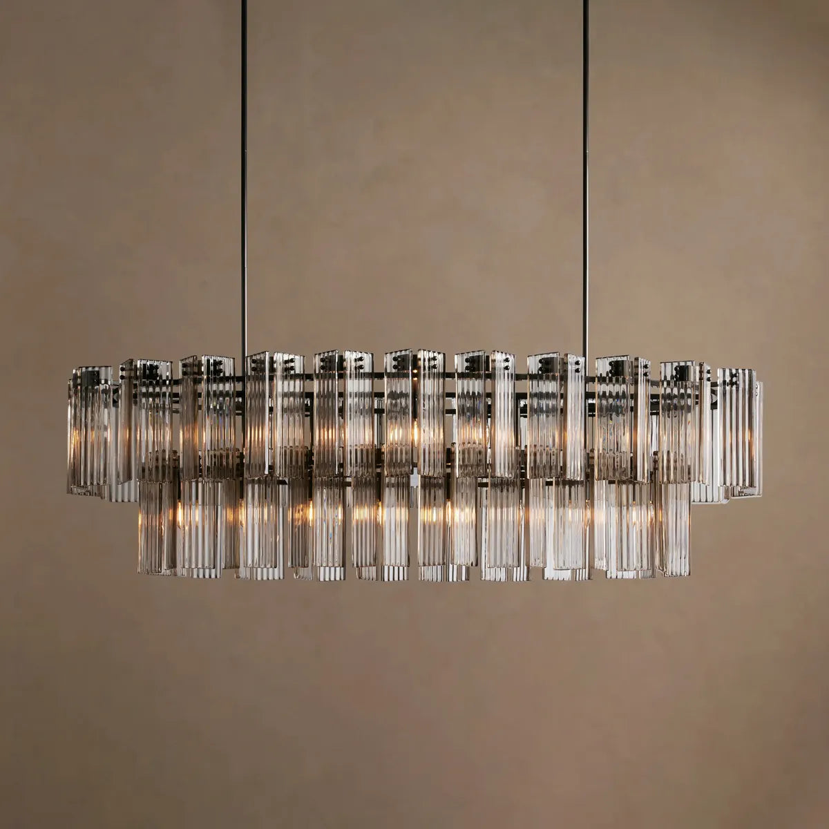 delsie oval tiered chandelier