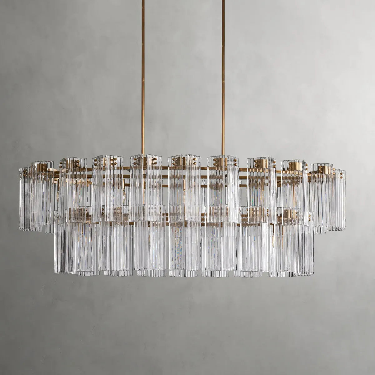 delsie oval tiered chandelier