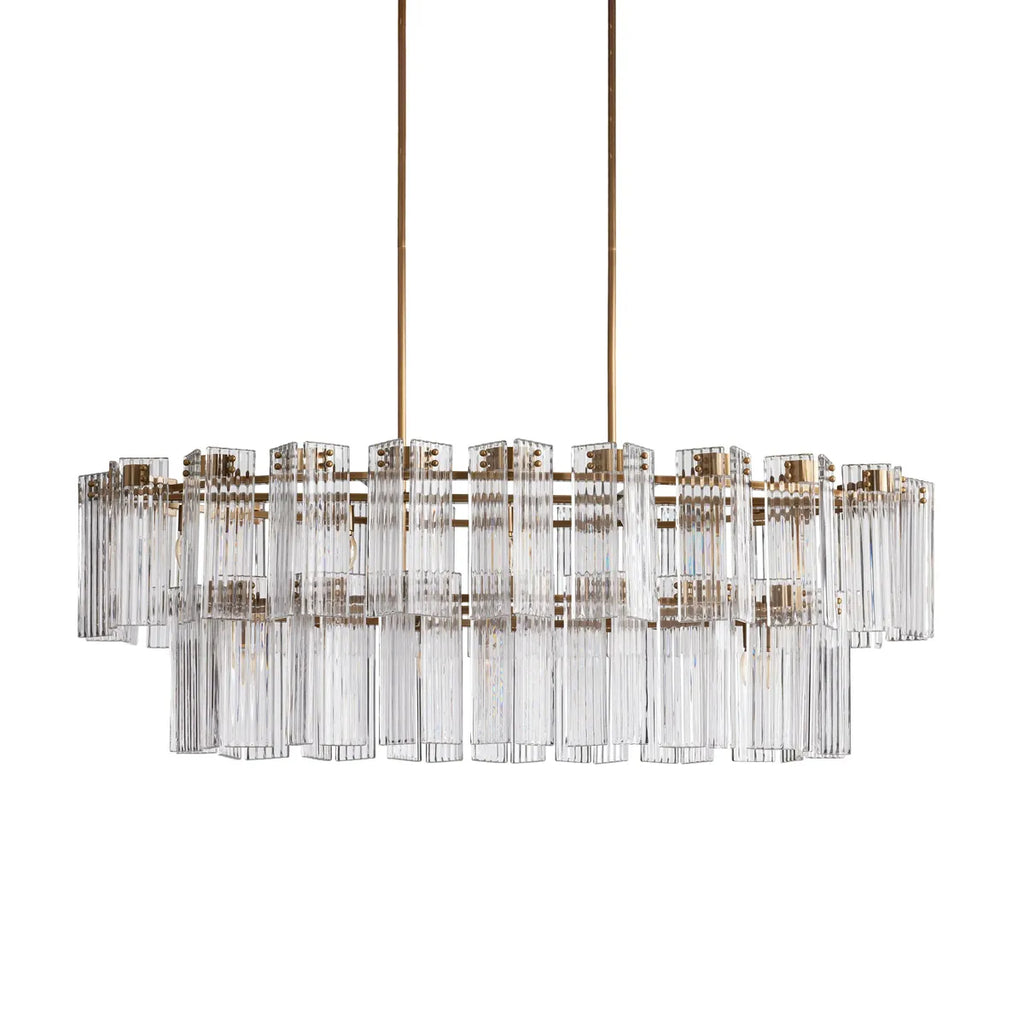 delsie oval tiered chandelier