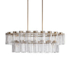 delsie oval tiered chandelier