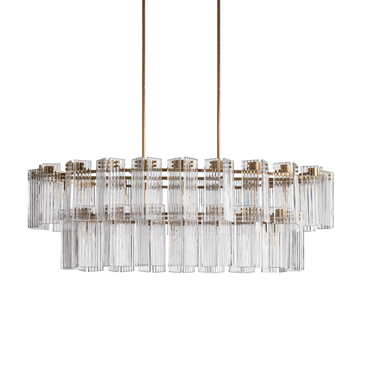 delsie oval tiered chandelier