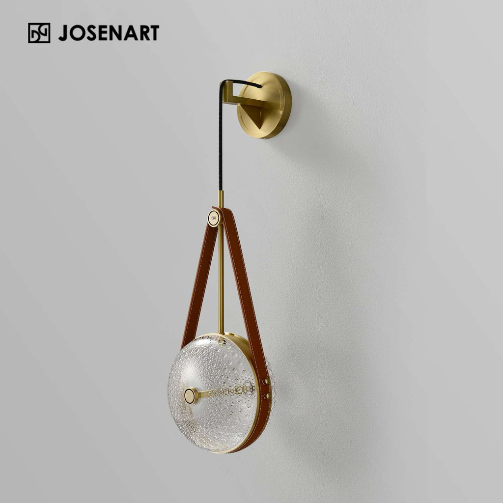 gold led wall sconce