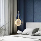 leather led wall sconce