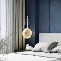leather led wall sconce
