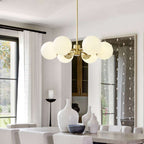 clear globe dewdrop chandelier