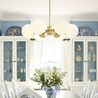 round globe chandelier lighting