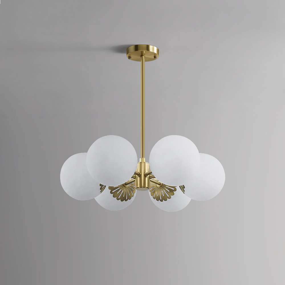 modern globe chandelier light