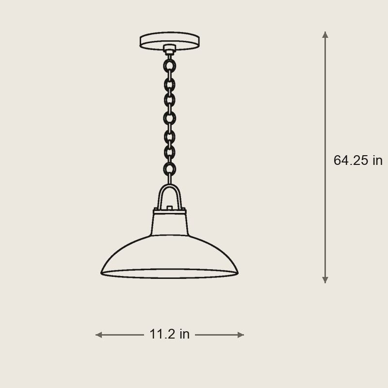 Pottersville Artisan Ceramic Pendant Light — Dimensions: 11.22 in diameter, 10 in height