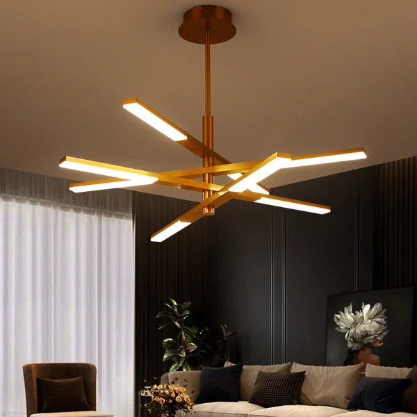 modern gold chandelier