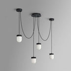 elegant black and brass light design