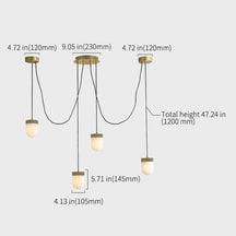alabaster pendant light