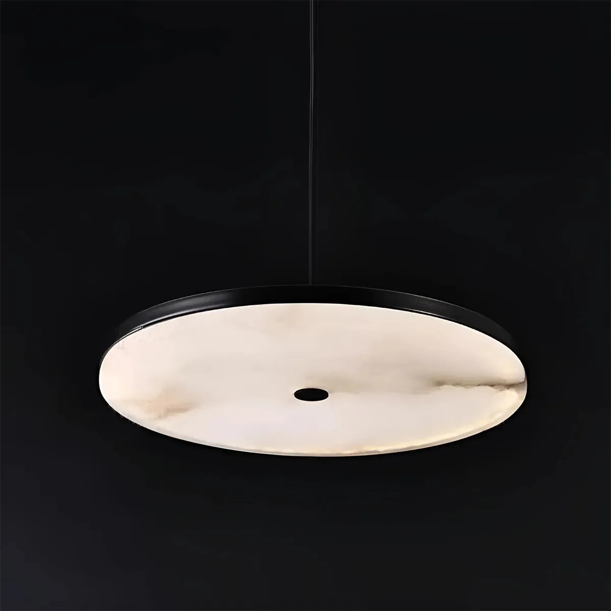 Disc Alabaster Pendant Light – Modern Ceiling Fixture - View 3