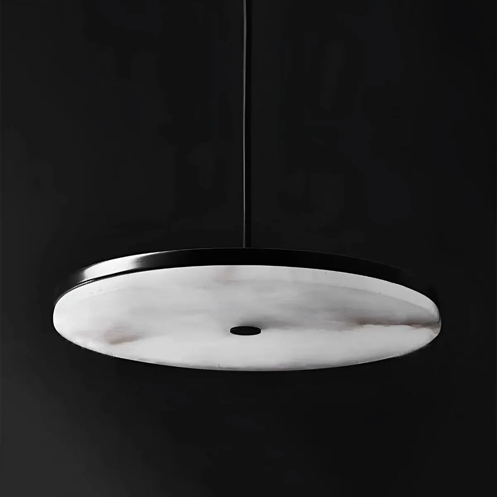 Disc Alabaster Pendant Light – Modern Ceiling Fixture - View 4